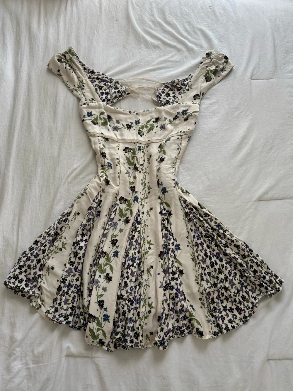 Free people ponderosa floral mini dress